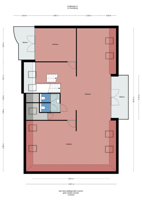Plattegrond: Costerweg 1Y, Wageningen