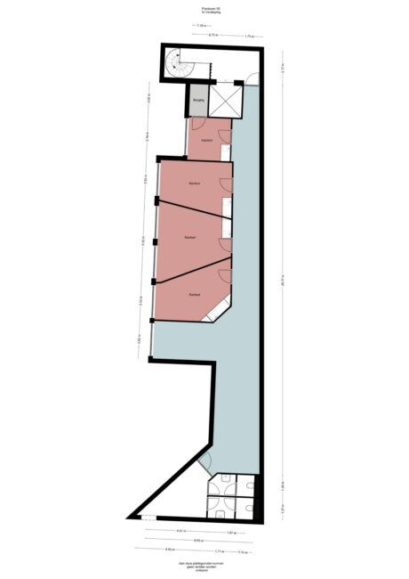 Plattegrond: Plantsoen 55, Wageningen