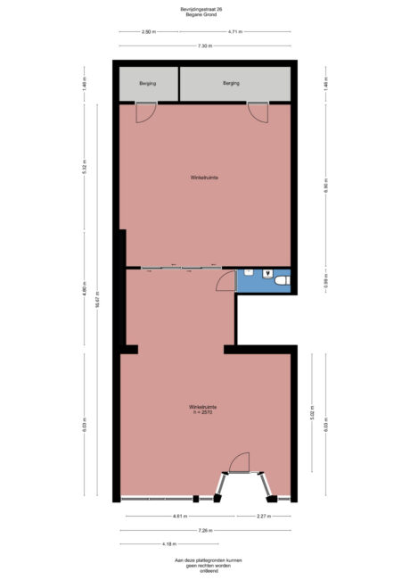 Plattegrond: Bevrijdingsstraat 26, Wageningen