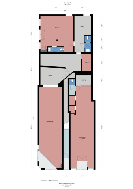 Plattegrond: Hoogstraat 37, Wageningen