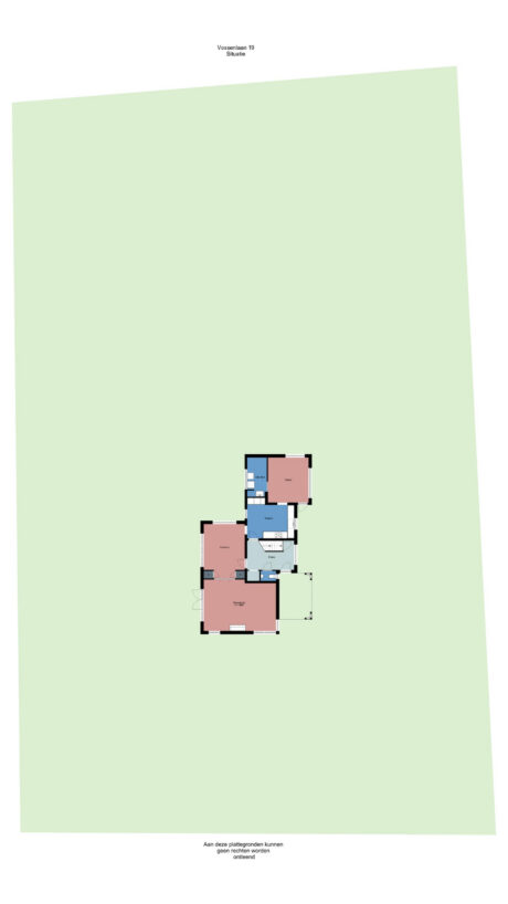 Plattegrond: Vossenlaan 19, Wageningen