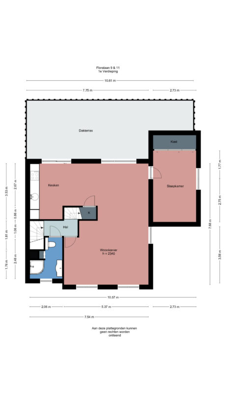 Plattegrond: Floralaan 9, Wageningen