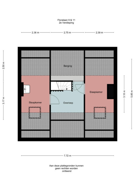 Plattegrond: Floralaan 9, Wageningen