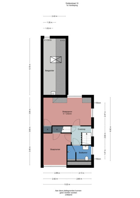 Plattegrond: Dolderstraat 10, Wageningen
