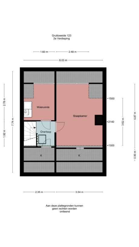 Plattegrond: Gruttoweide 123, Wageningen