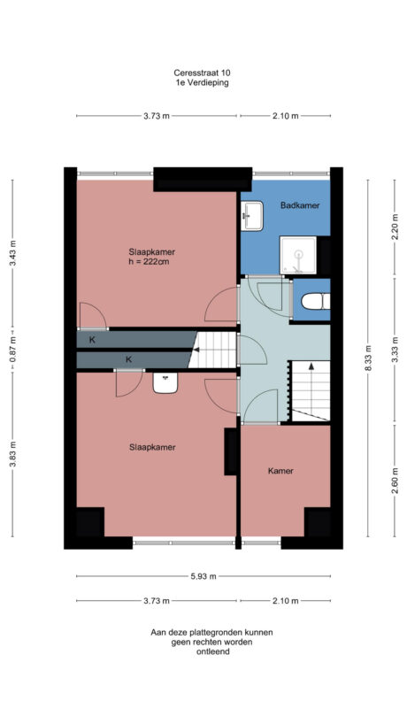 Plattegrond: Ceresstraat 10, Wageningen