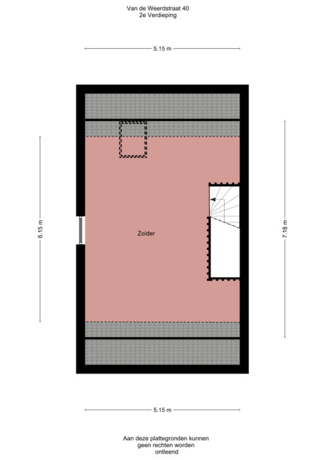Plattegrond: Van de Weerdstraat 40, Wageningen