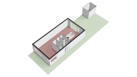 Plattegrond: Van de Weerdstraat 42, Wageningen