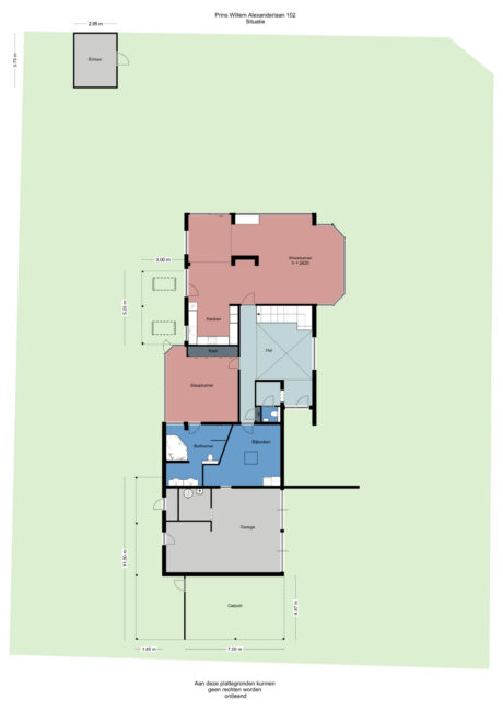 Plattegrond: Prins Willem-Alexanderlaan 102, Bennekom