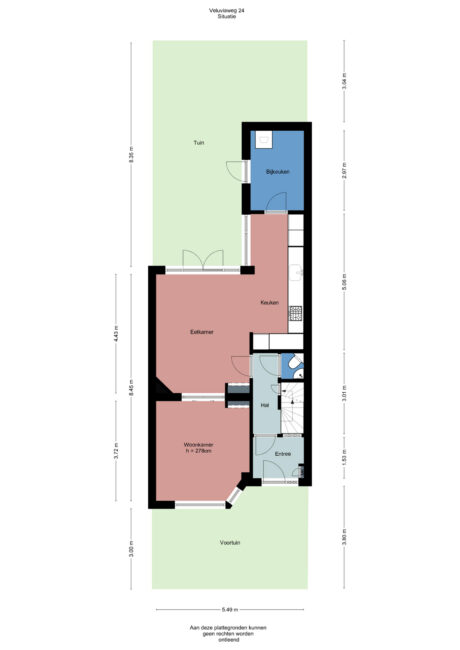 Plattegrond: Veluviaweg 24, Wageningen