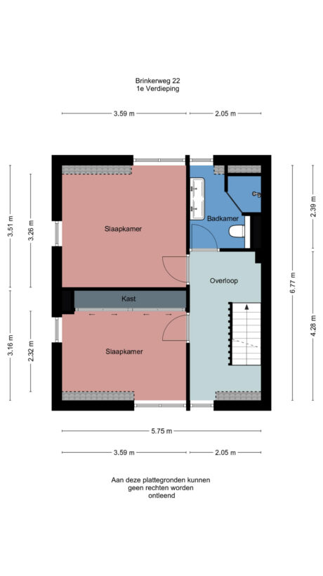 Plattegrond: Brinkerweg 22, Wageningen