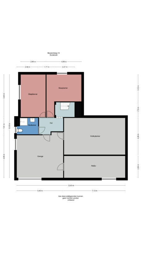Plattegrond: Bosrandweg 10, Wageningen