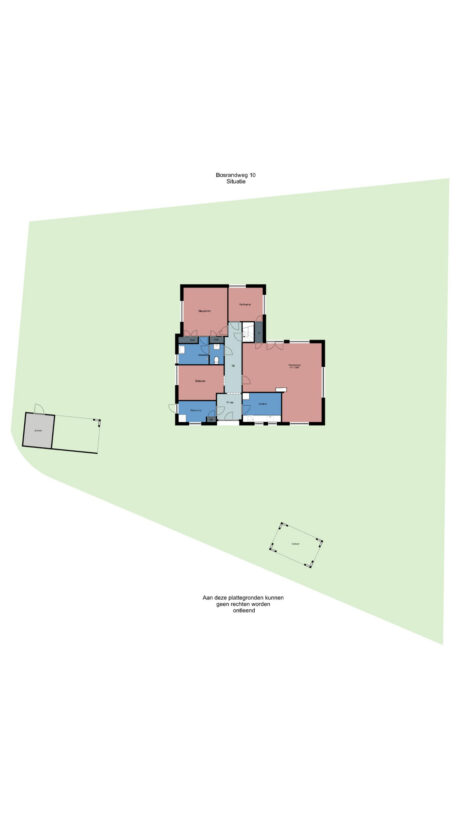 Plattegrond: Bosrandweg 10, Wageningen