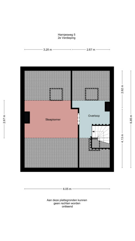 Plattegrond: Harnjesweg 5, Wageningen