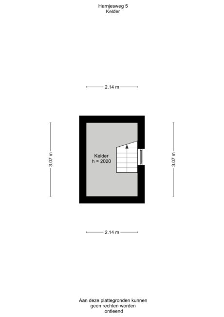 Plattegrond: Harnjesweg 5, Wageningen