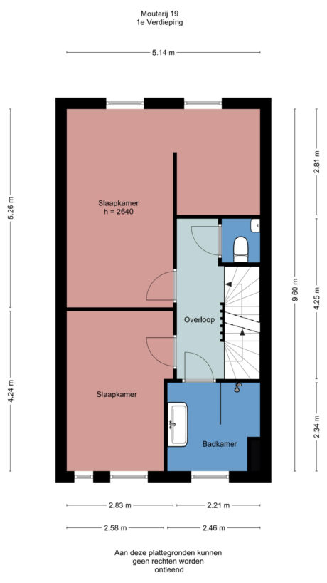 Plattegrond: Mouterij 19, Wageningen