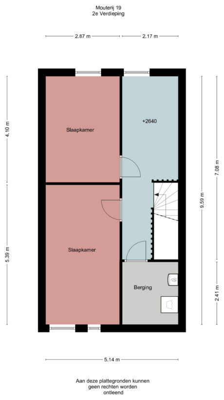 Plattegrond: Mouterij 19, Wageningen