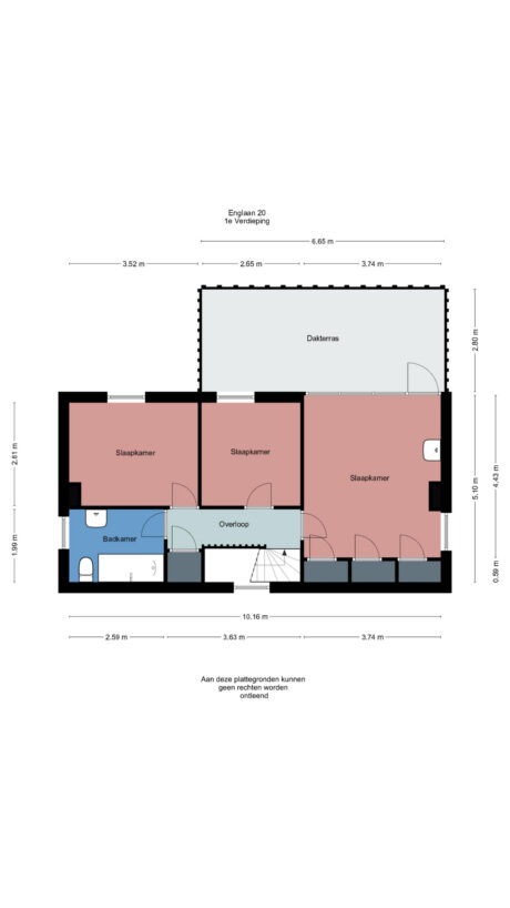 Plattegrond: Englaan 20, Wageningen