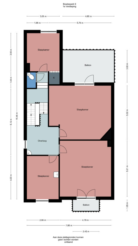 Plattegrond: Bowlespark 9, Wageningen