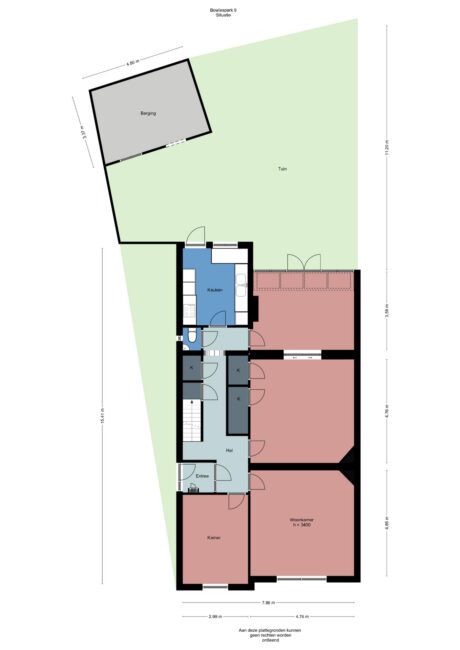 Plattegrond: Bowlespark 9, Wageningen