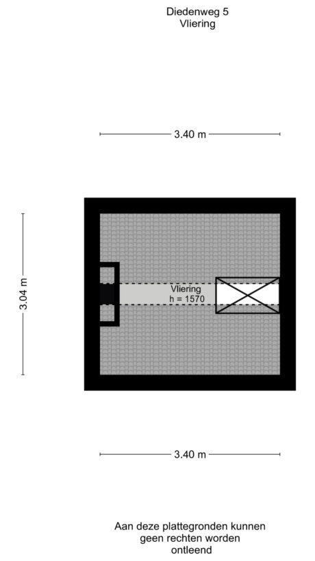 Plattegrond: Diedenweg 5, Wageningen