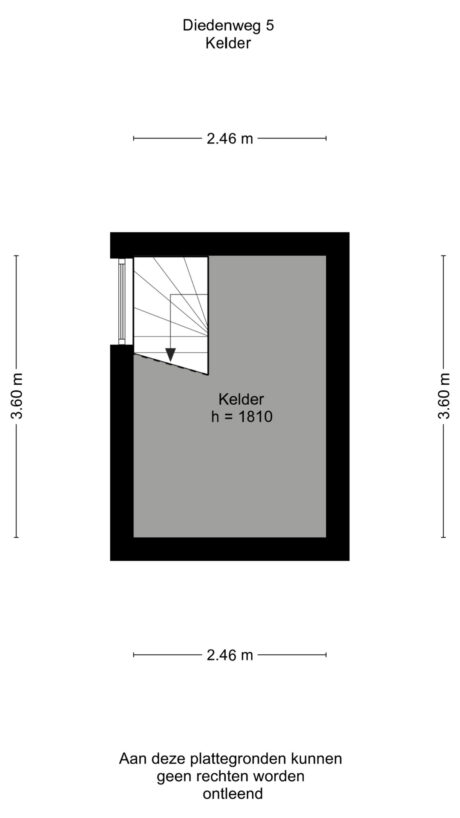 Plattegrond: Diedenweg 5, Wageningen