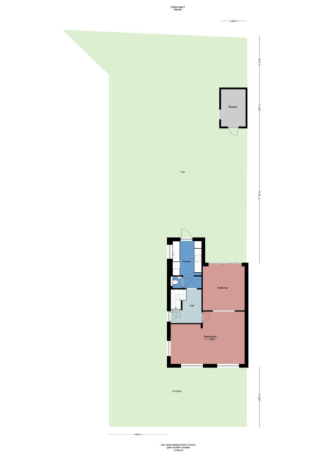 Plattegrond: Diedenweg 5, Wageningen