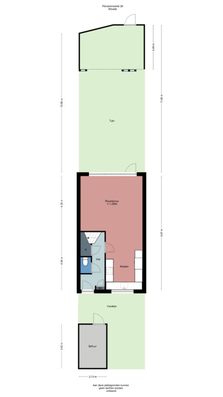 Plattegrond: Plevierenweide 26, Wageningen