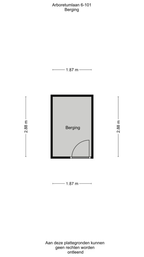 Plattegrond: Arboretumlaan 6101, Wageningen
