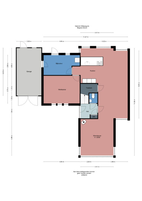 Plattegrond: Heinrich Witteweg 6C, Bennekom