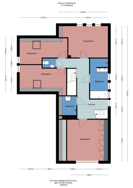 Plattegrond: Heinrich Witteweg 6C, Bennekom