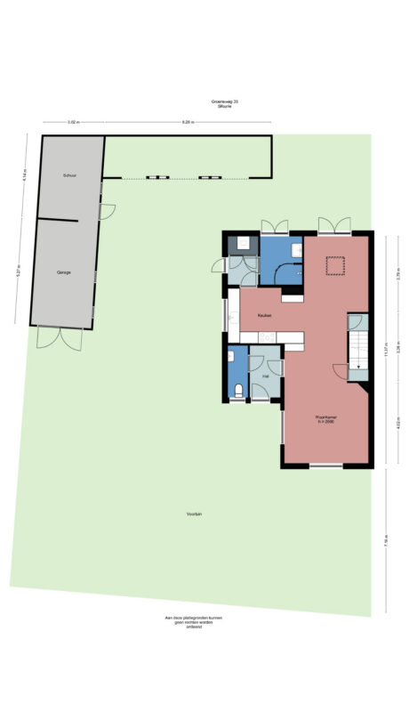 Plattegrond: Groeneweg 35, Renkum