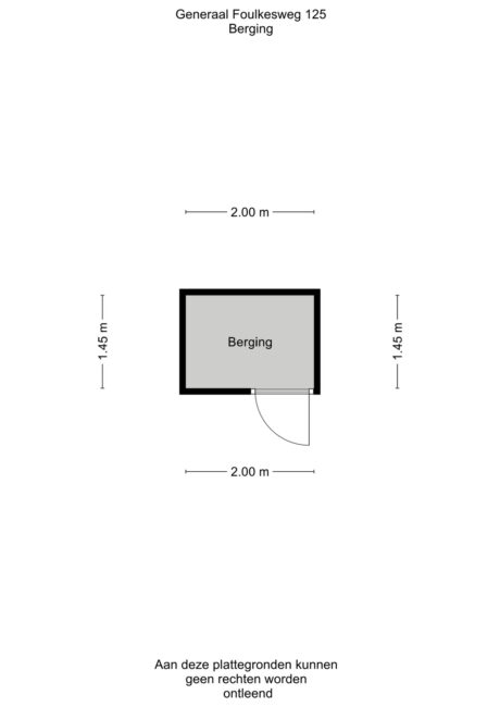 Plattegrond: Generaal Foulkesweg 125, Wageningen
