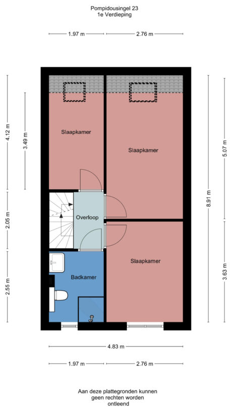 Plattegrond: Pompidousingel 23, Ede