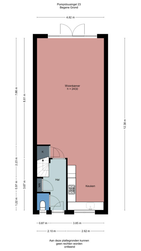 Plattegrond: Pompidousingel 23, Ede