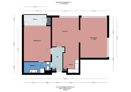 Plattegrond: Generaal Foulkesweg 317, Wageningen