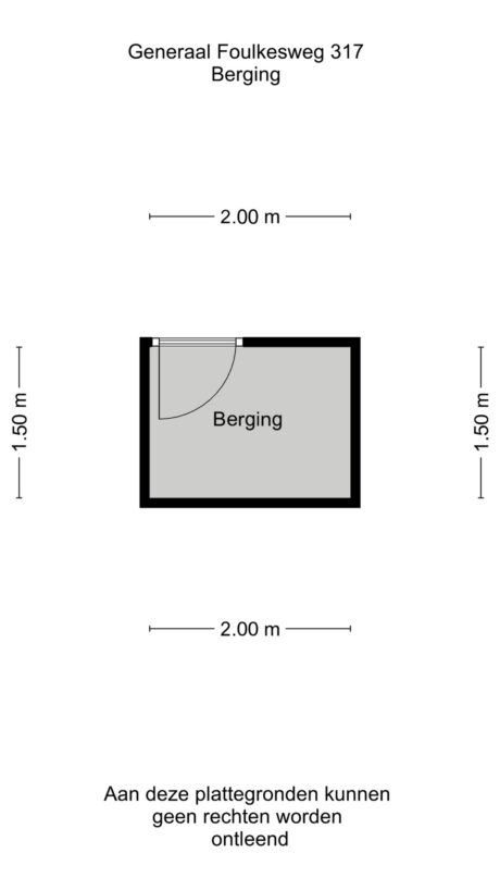 Plattegrond: Generaal Foulkesweg 317, Wageningen