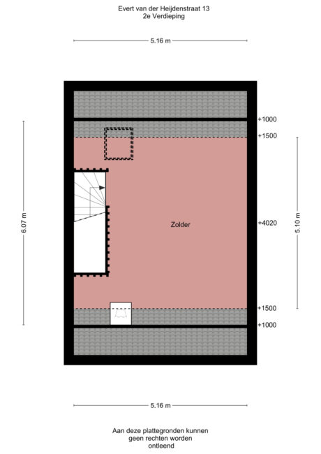 Plattegrond: Evert van der Heijdenstraat 13, Wageningen