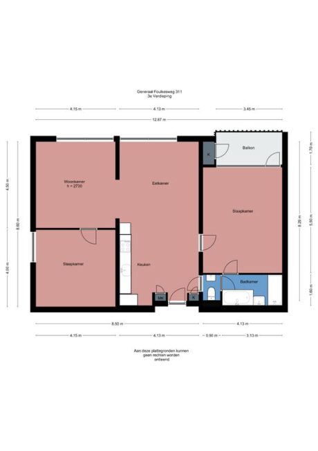 Plattegrond: Generaal Foulkesweg 311, Wageningen