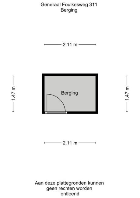 Plattegrond: Generaal Foulkesweg 311, Wageningen