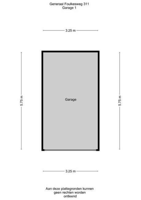 Plattegrond: Generaal Foulkesweg 311, Wageningen