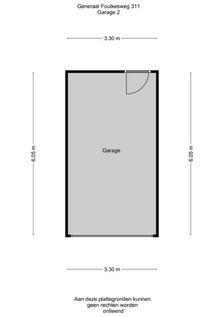 Plattegrond: Generaal Foulkesweg 311, Wageningen