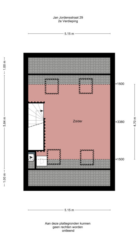 Plattegrond: Jan Jordensstraat 29, Wageningen