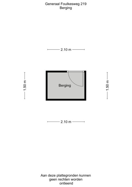 Plattegrond: Generaal Foulkesweg 219, Wageningen