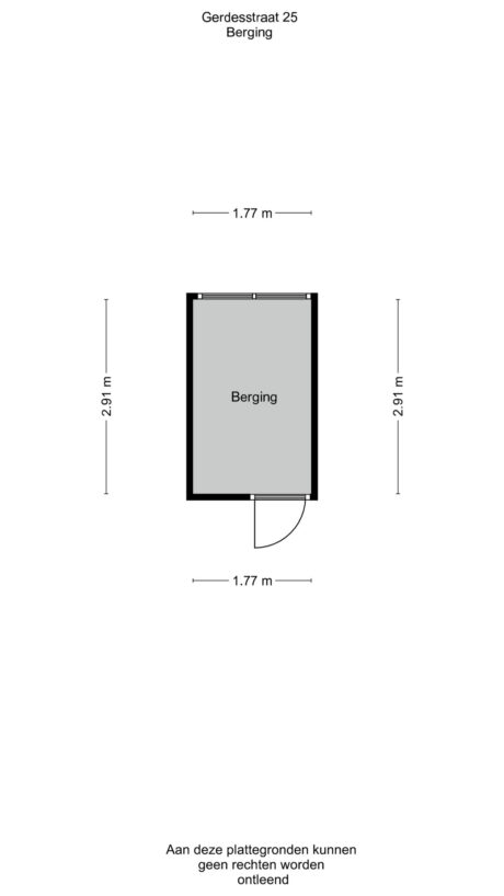 Plattegrond: Gerdesstraat 25, Wageningen