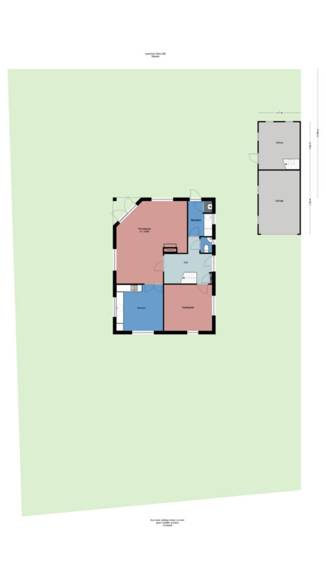 Plattegrond: Lawickse Allee 206, Wageningen