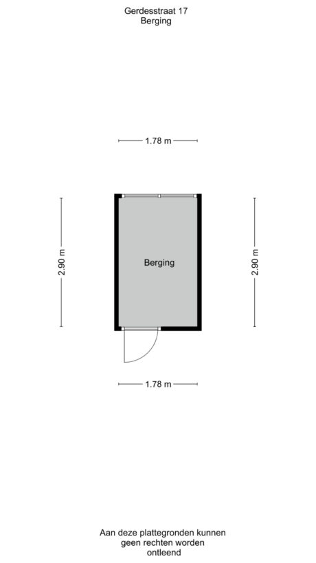 Plattegrond: Gerdesstraat 17, Wageningen