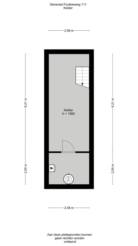 Plattegrond: Generaal Foulkesweg 111, Wageningen