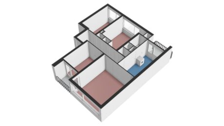 Plattegrond: Bernhardstraat 55I, Wageningen