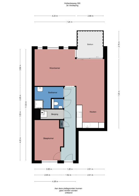 Plattegrond: Hollandseweg 300, Wageningen